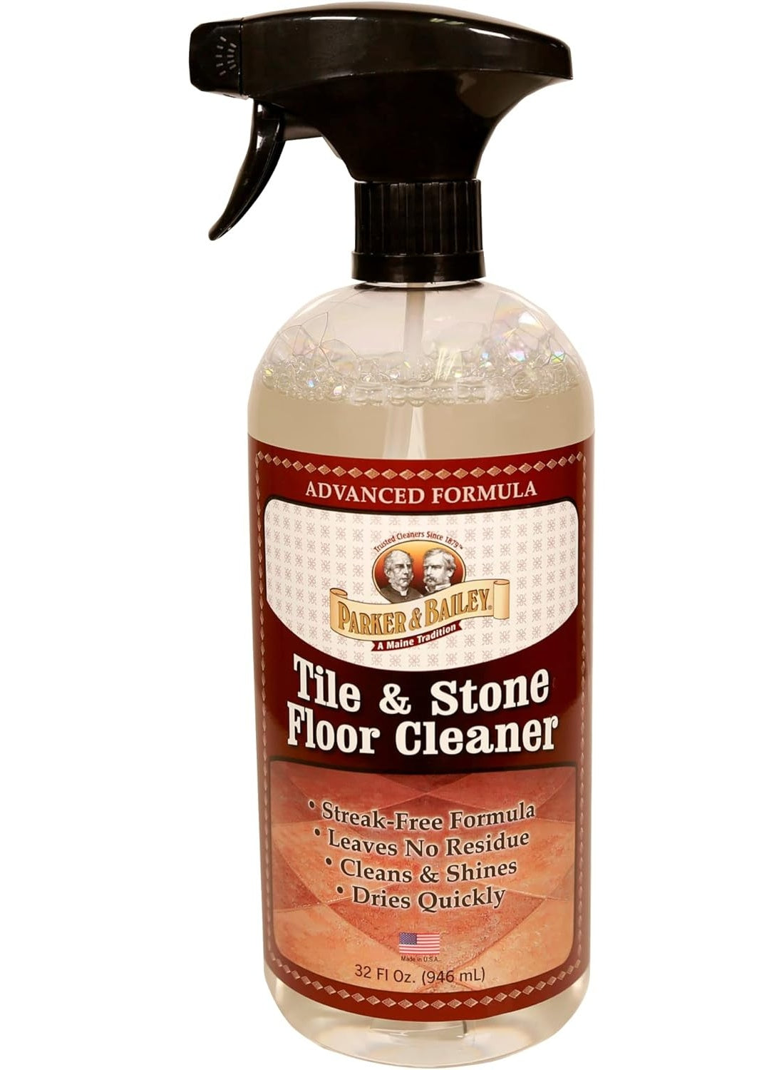 Parker & Bailey Tile & Stone Cleaner Floor Cleaner Granite Countertop Kitchen Island Cleaning Spray Marble Tile Slate Quartz